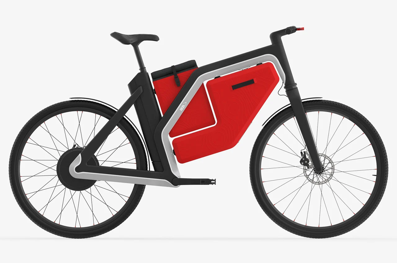 a bicycle is jumping in the air