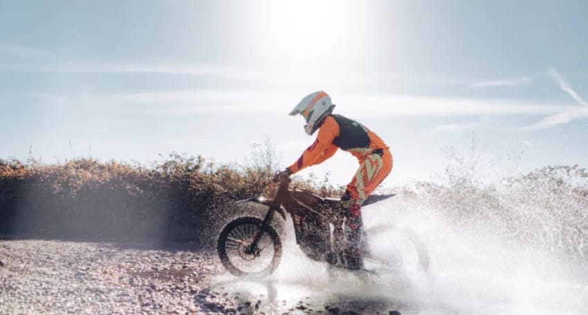 A rider enjoying a sunny day on an <a href=