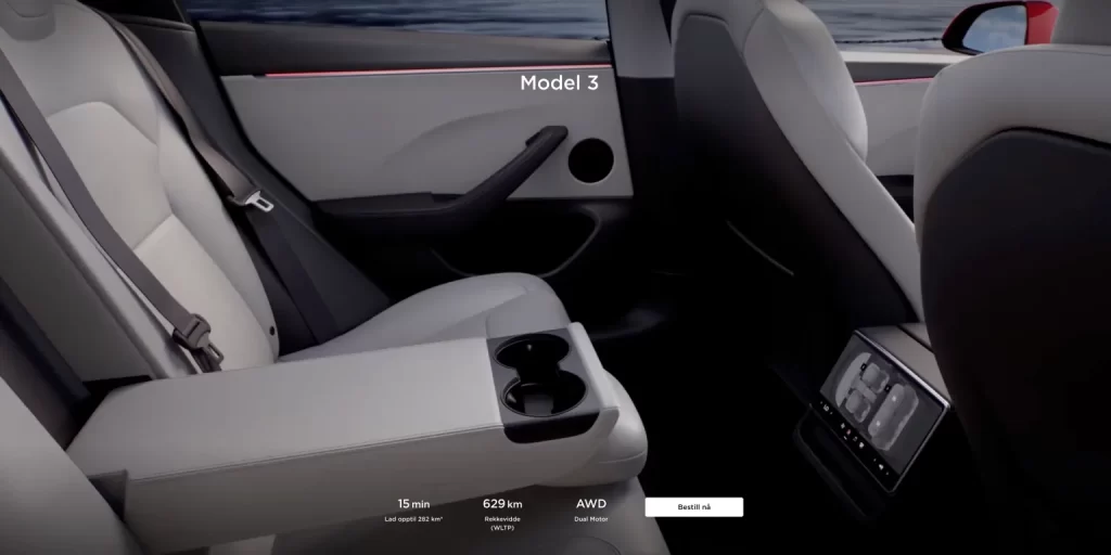 Enhanced interior of a Tesla Model X.