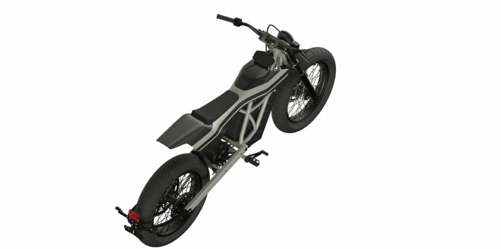 3D motorcycle model.