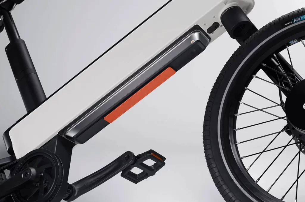 a close up of a bicycle