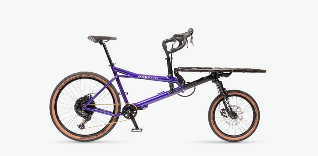Purple bike, basket