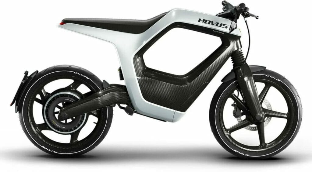 A premium electric bike is shown against a white background.