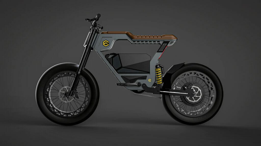 ERoybikes demonstrates its powerful hub motors on a dark background.