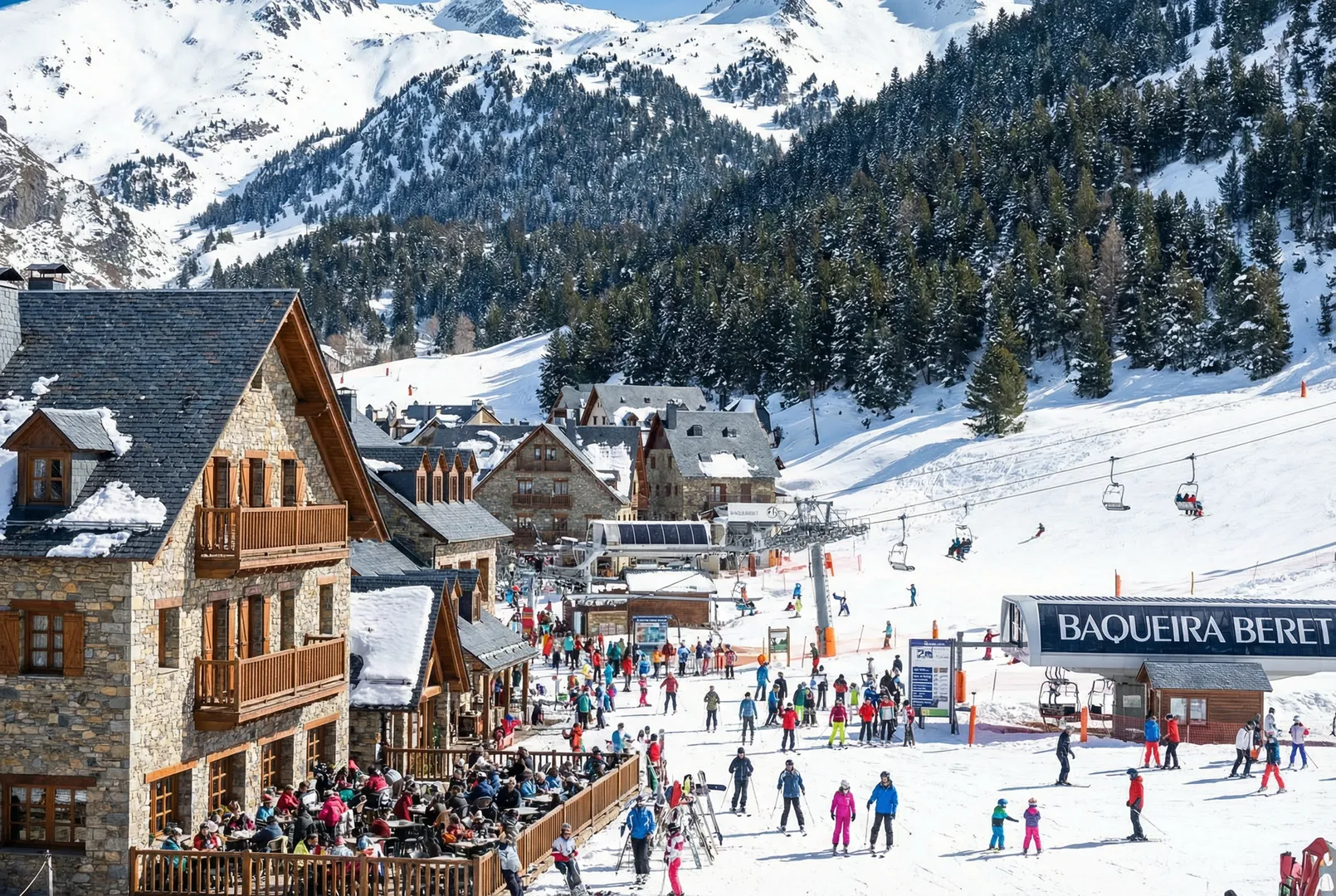 Spanish Pyrenees ski resort