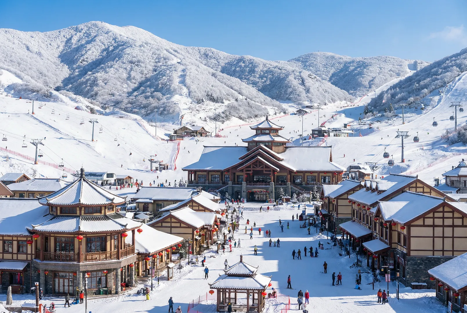 Xue Lian Shan ski resort