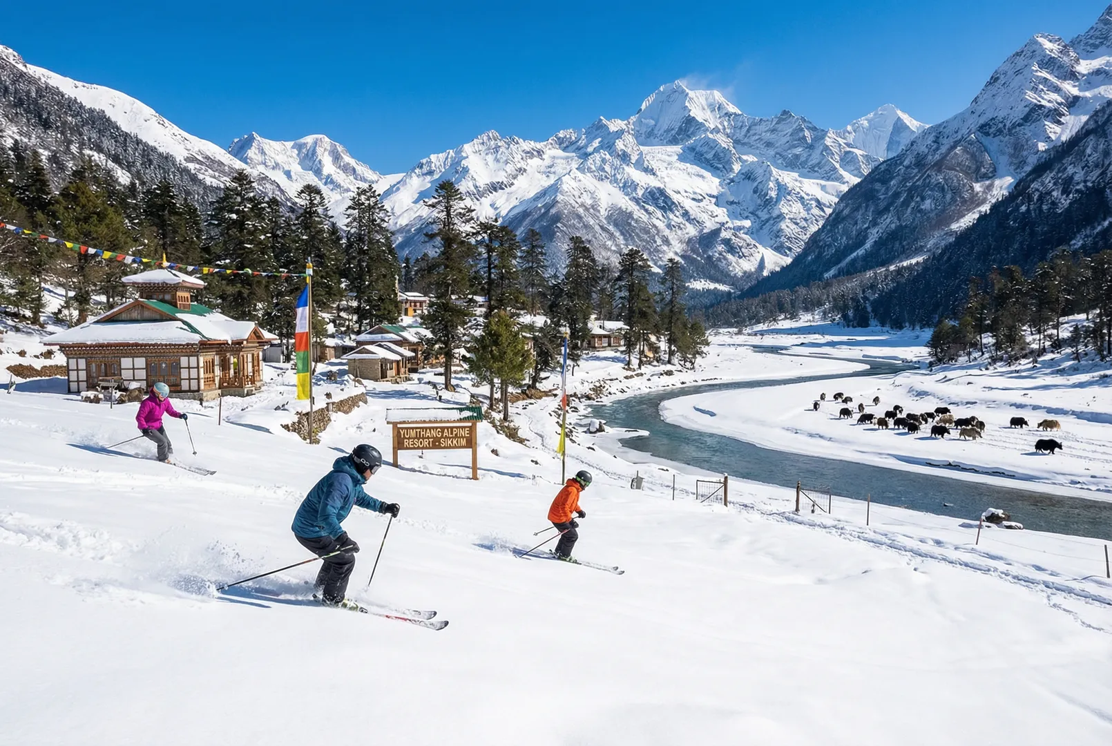 Yumthang Valley ski resort