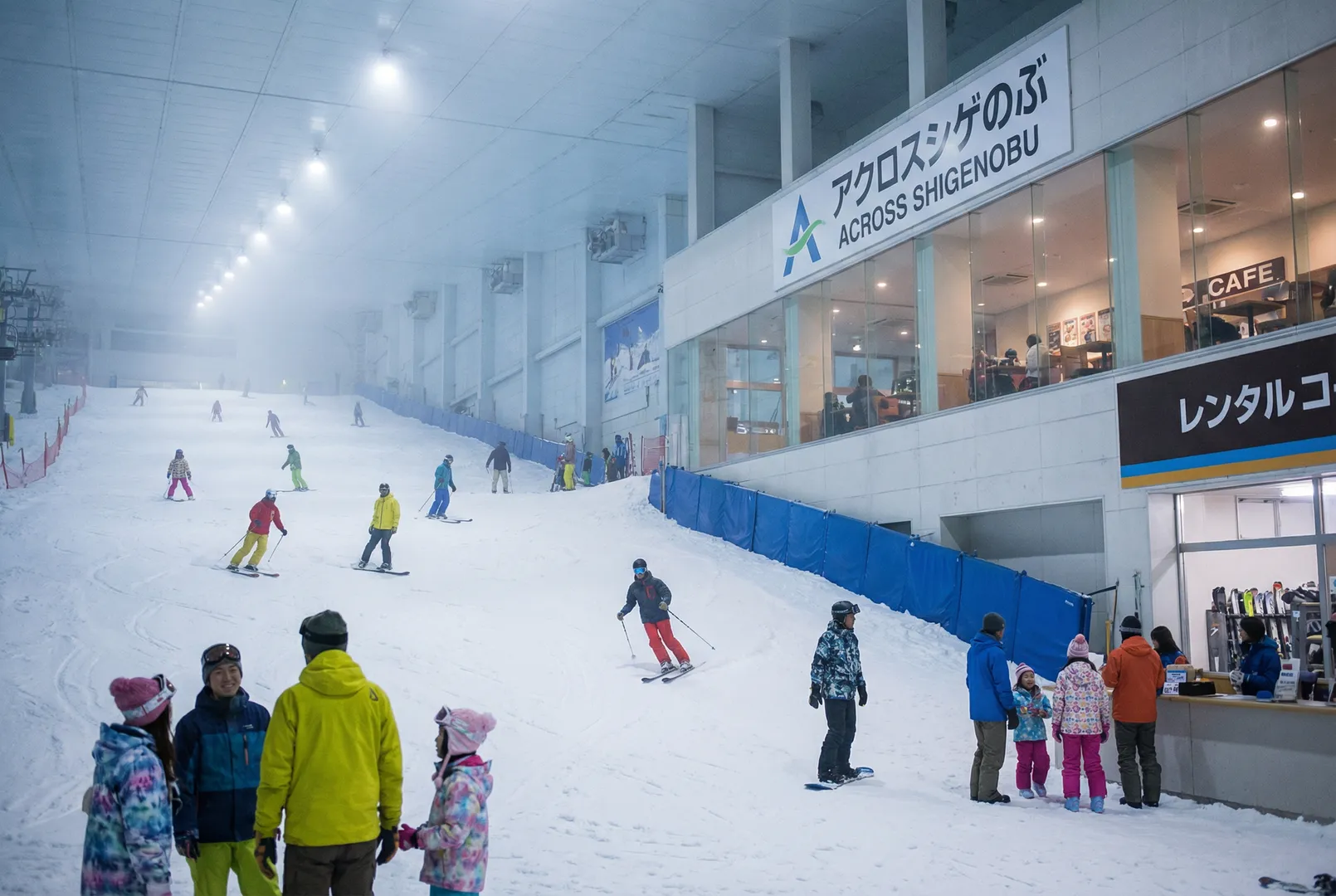 Across Shigenobu (indoor ski area)