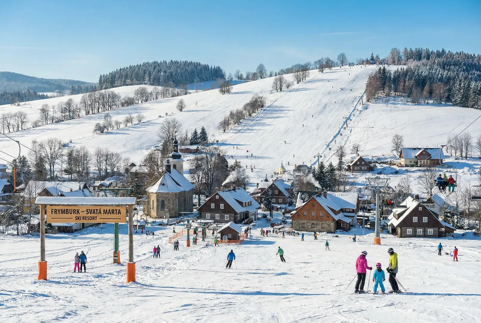 Frymburk – Svatá Marta ski resort