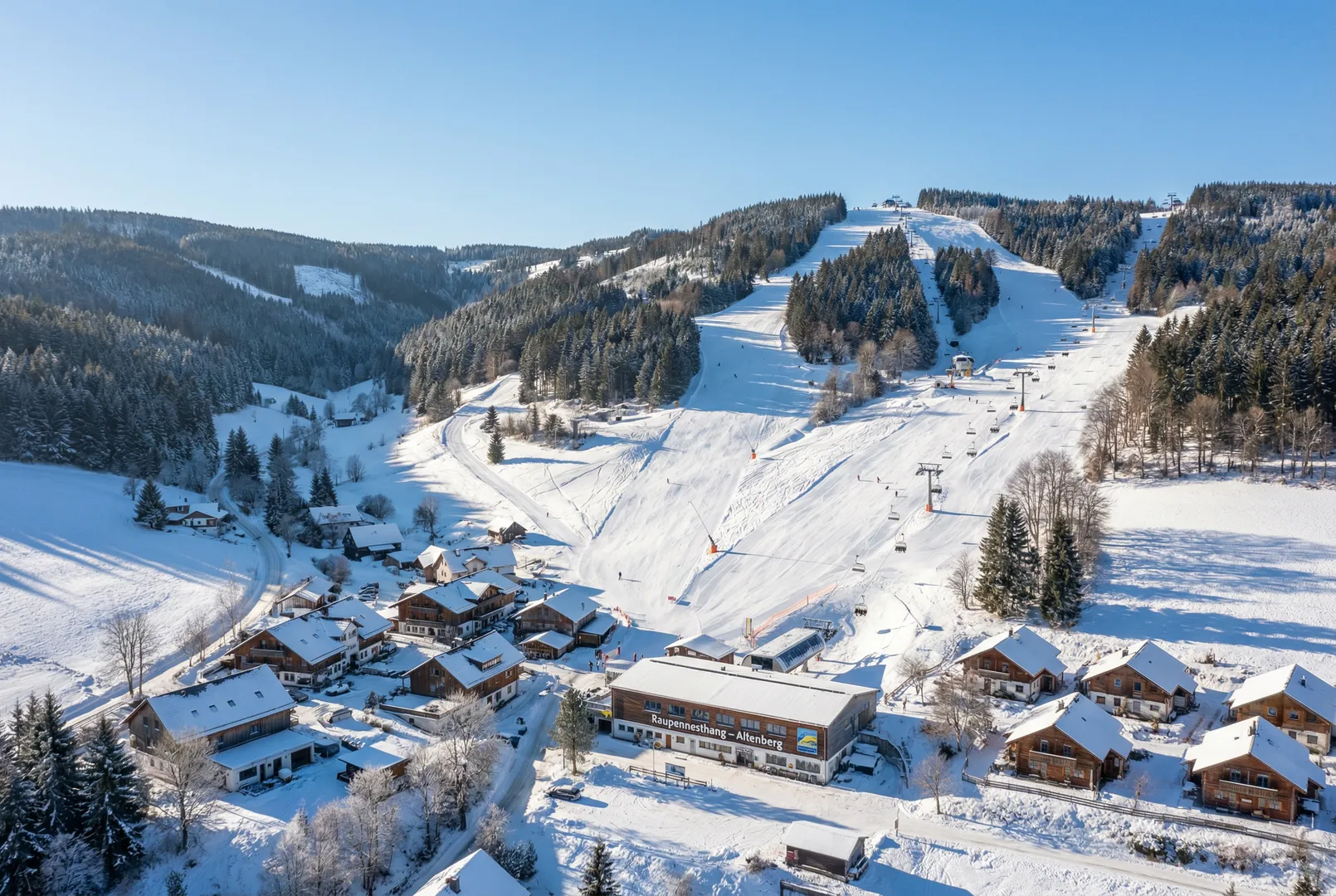 Raupennesthang – Altenberg ski resort