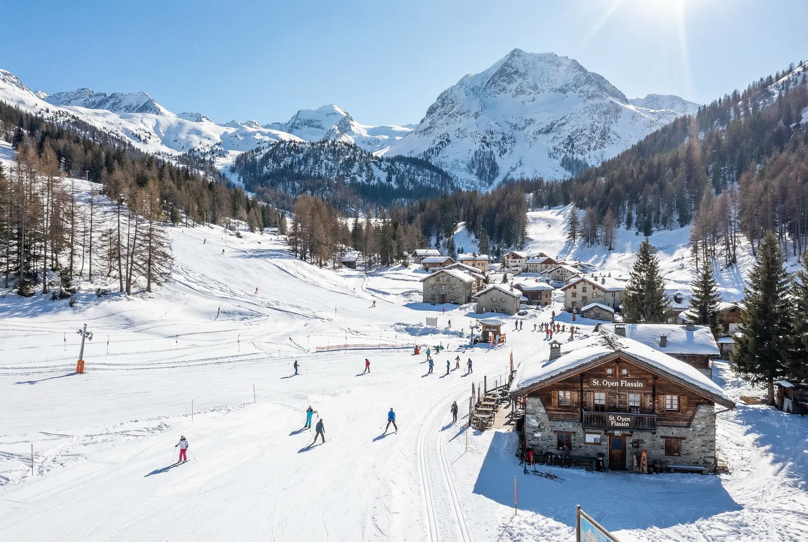St. Oyen Flassin ski resort