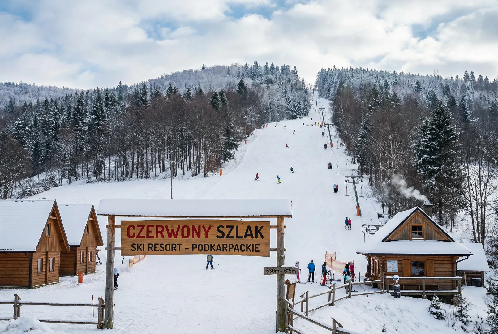 Czerwony szlak ski resort