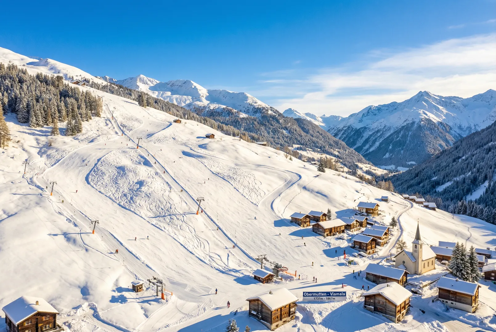 Obermutten ski resort