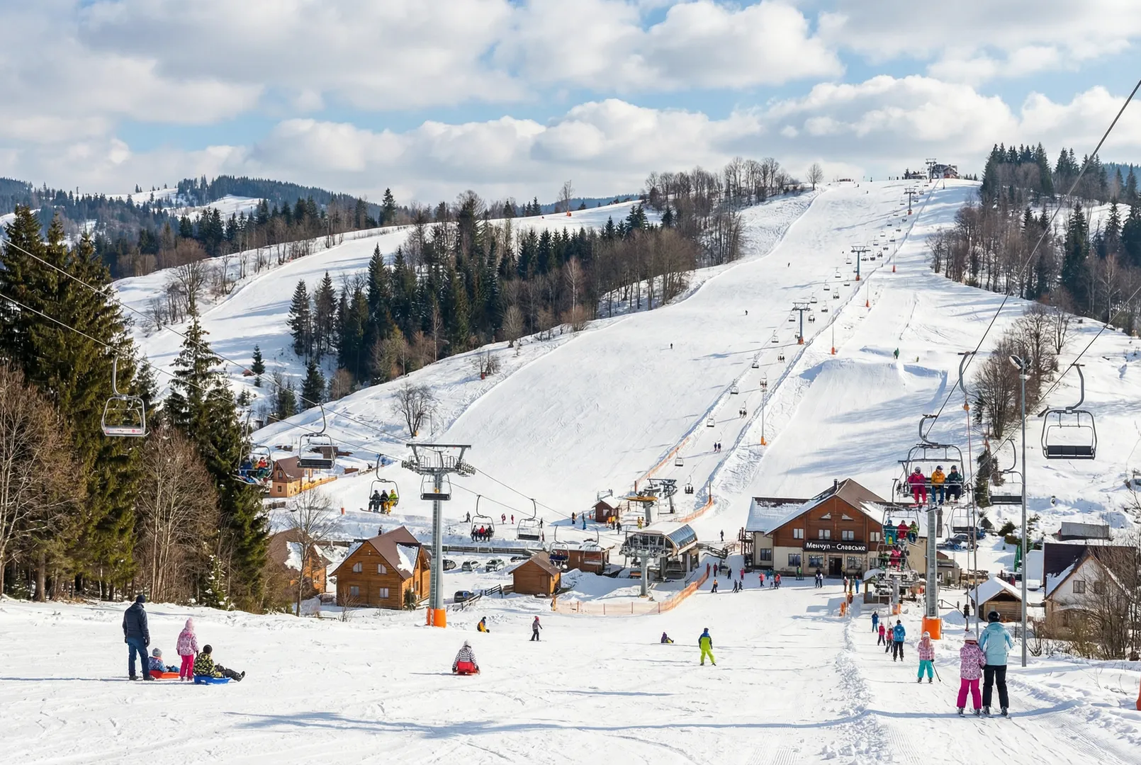 Menchil (Менчул) – Slavske (Славське) ski resort