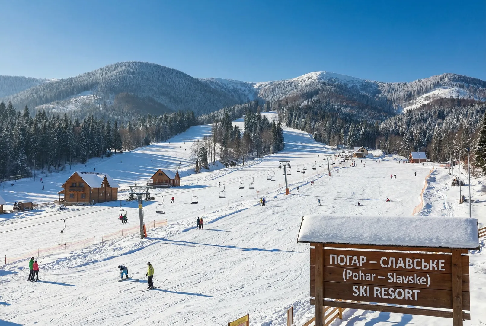Mt. Pohar (Погар) – Slavske (Славське) ski resort