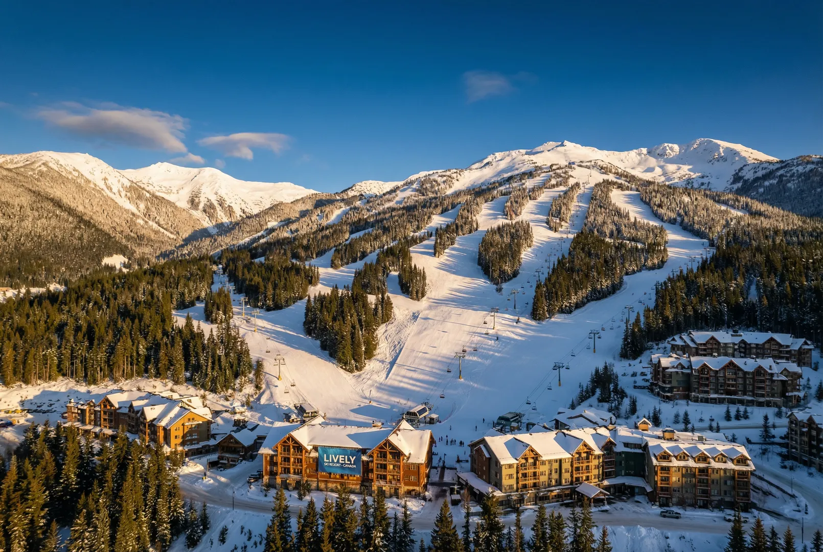 Lively ski resort