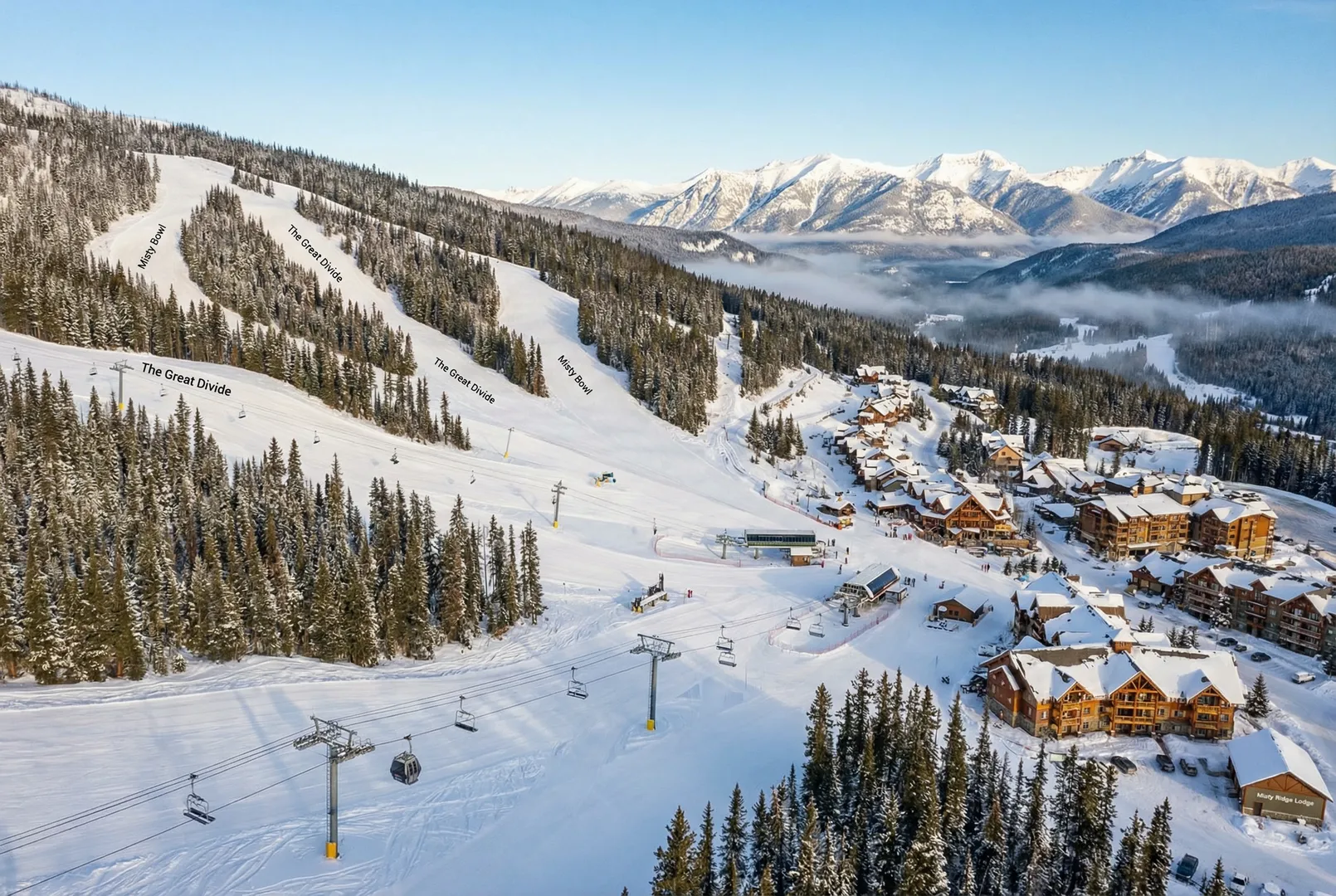 Misty Ridge ski resort