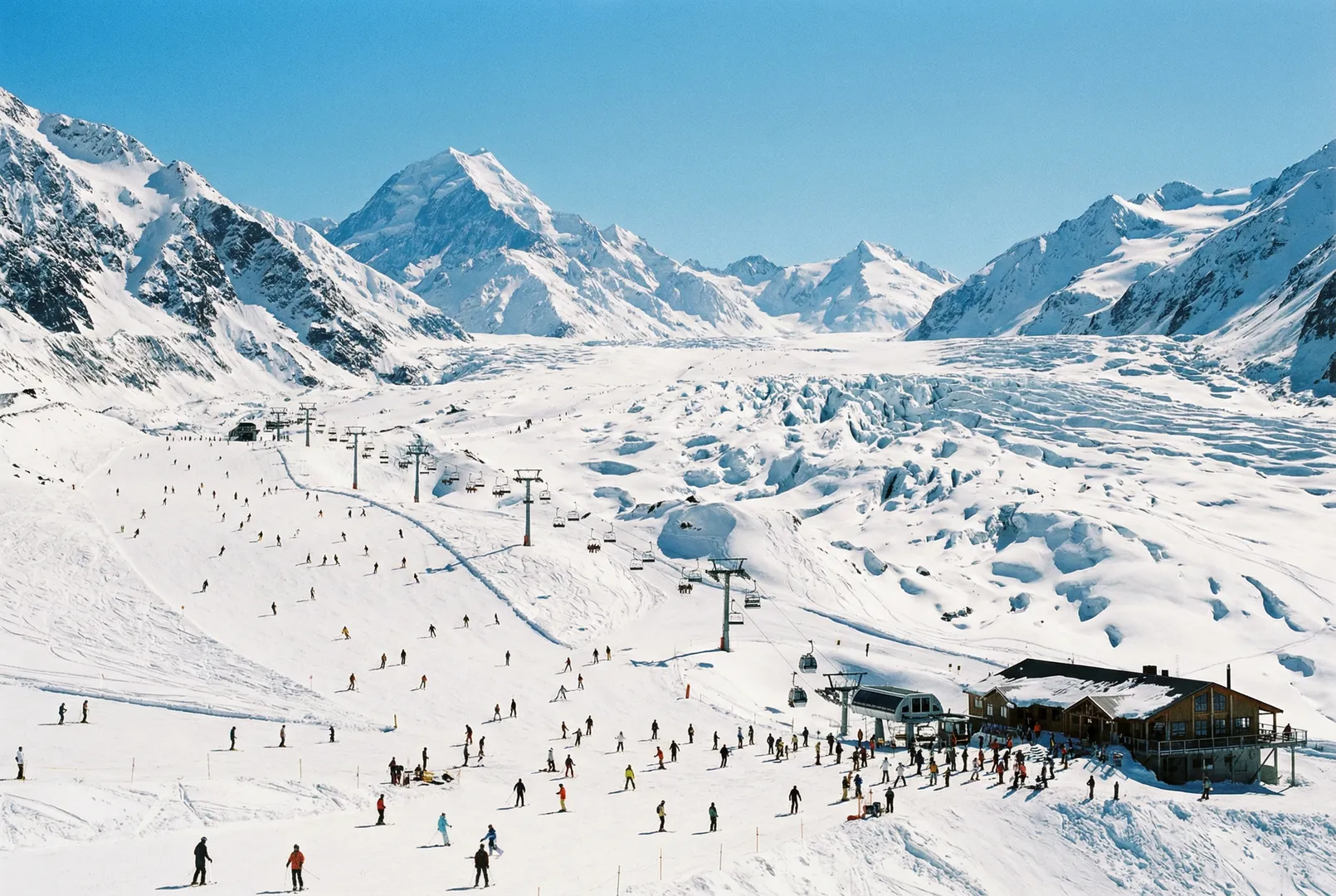 Tasman Glacier ski resort