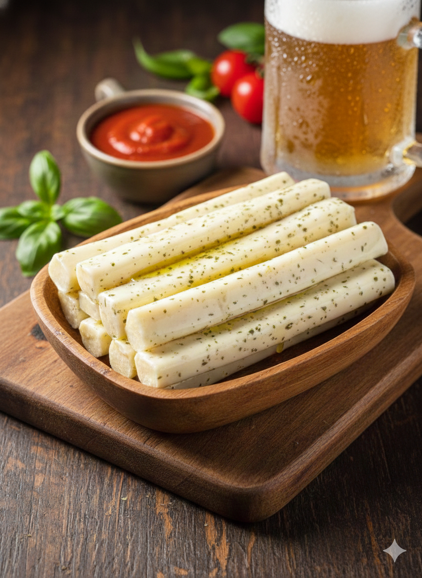 Queijo Muçarela Palito Temperado 350g ±