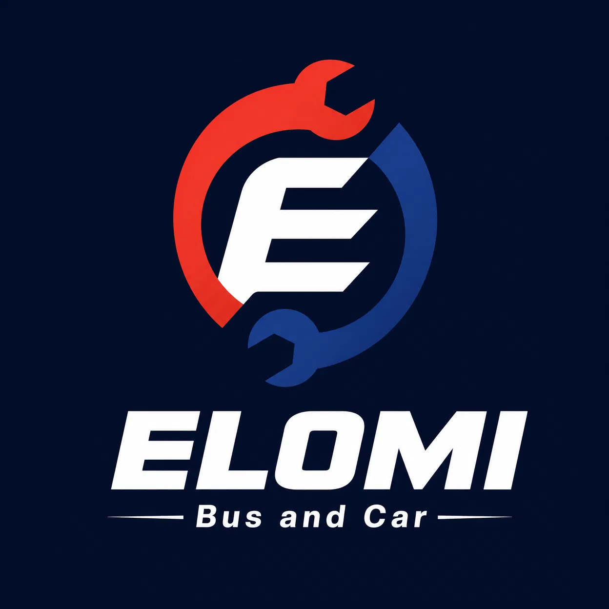 ELOMI Bus and Car Logo