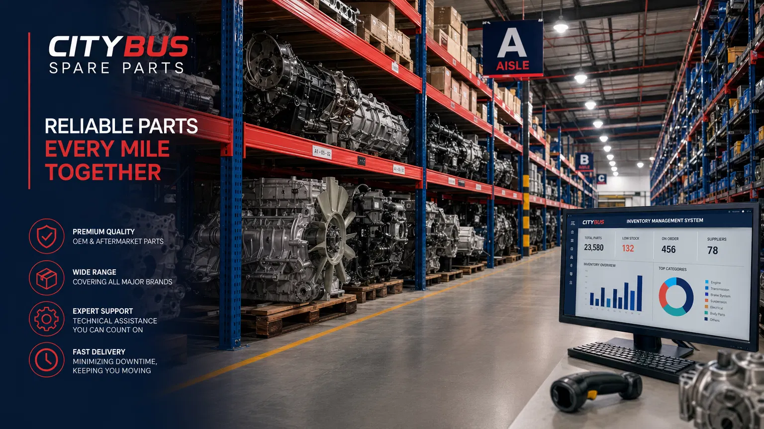 Spare parts warehouse