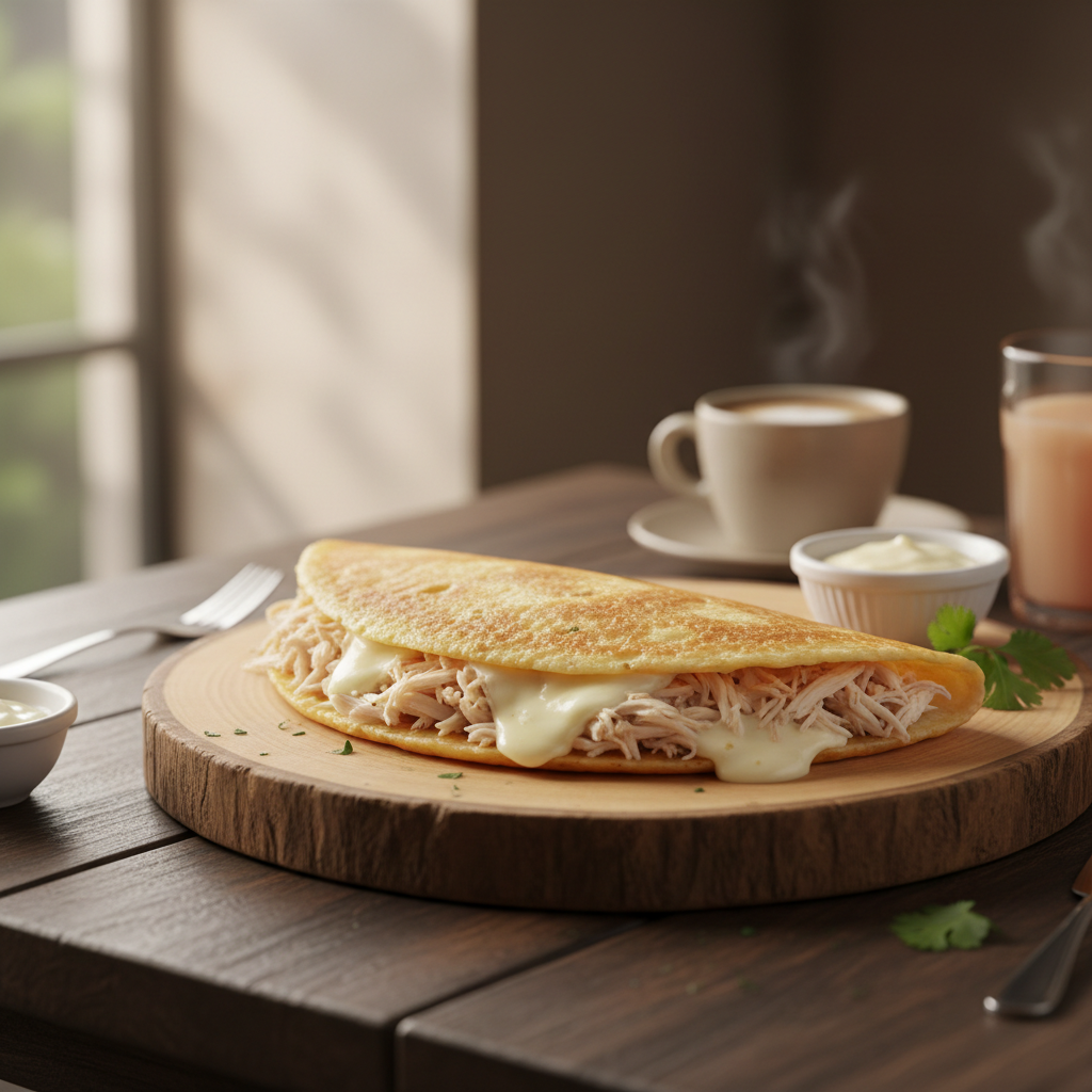 Tapioca com Frango Requeijão