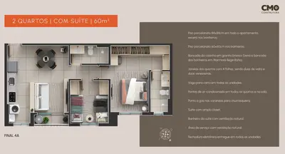 2 quartos Passos Flamboyant