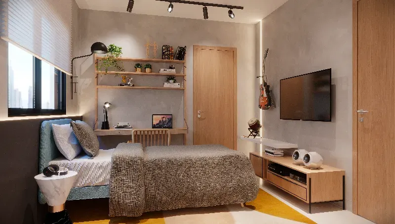 Apartamento 2 quartos, 1 suíte