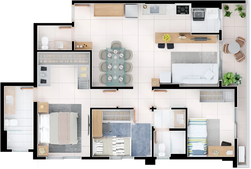 90m² - Final 02 - Garden