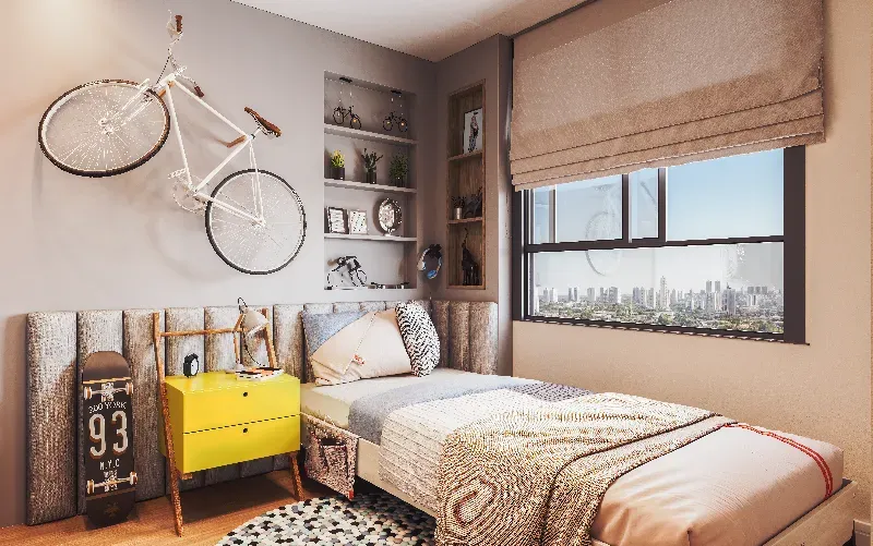 2 Quartos sendo 1 Suíte com Lavabo