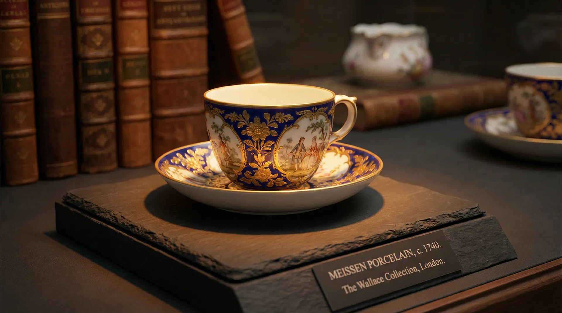 マイセン磁器のティーカップ＆ソーサー