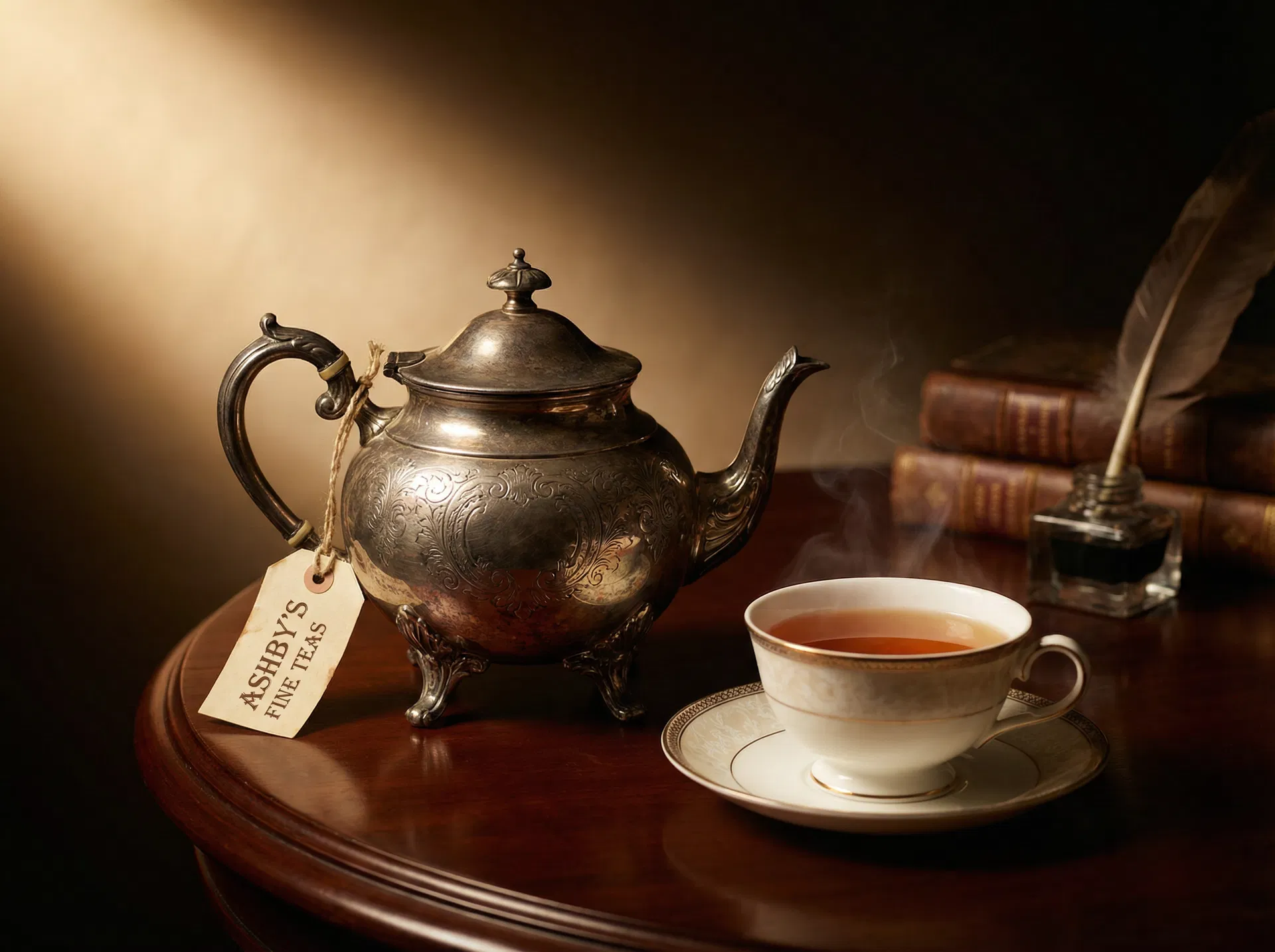 Victorian silver teapot — the centrepiece of the British tea ritual