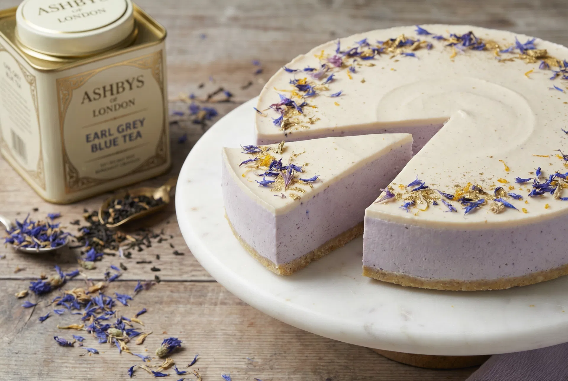 アールグレーブルー・レアチーズケーキ