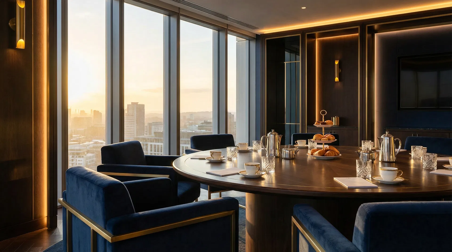 Ambiente exclusivo do café da manhã Seja Único no Hub Business