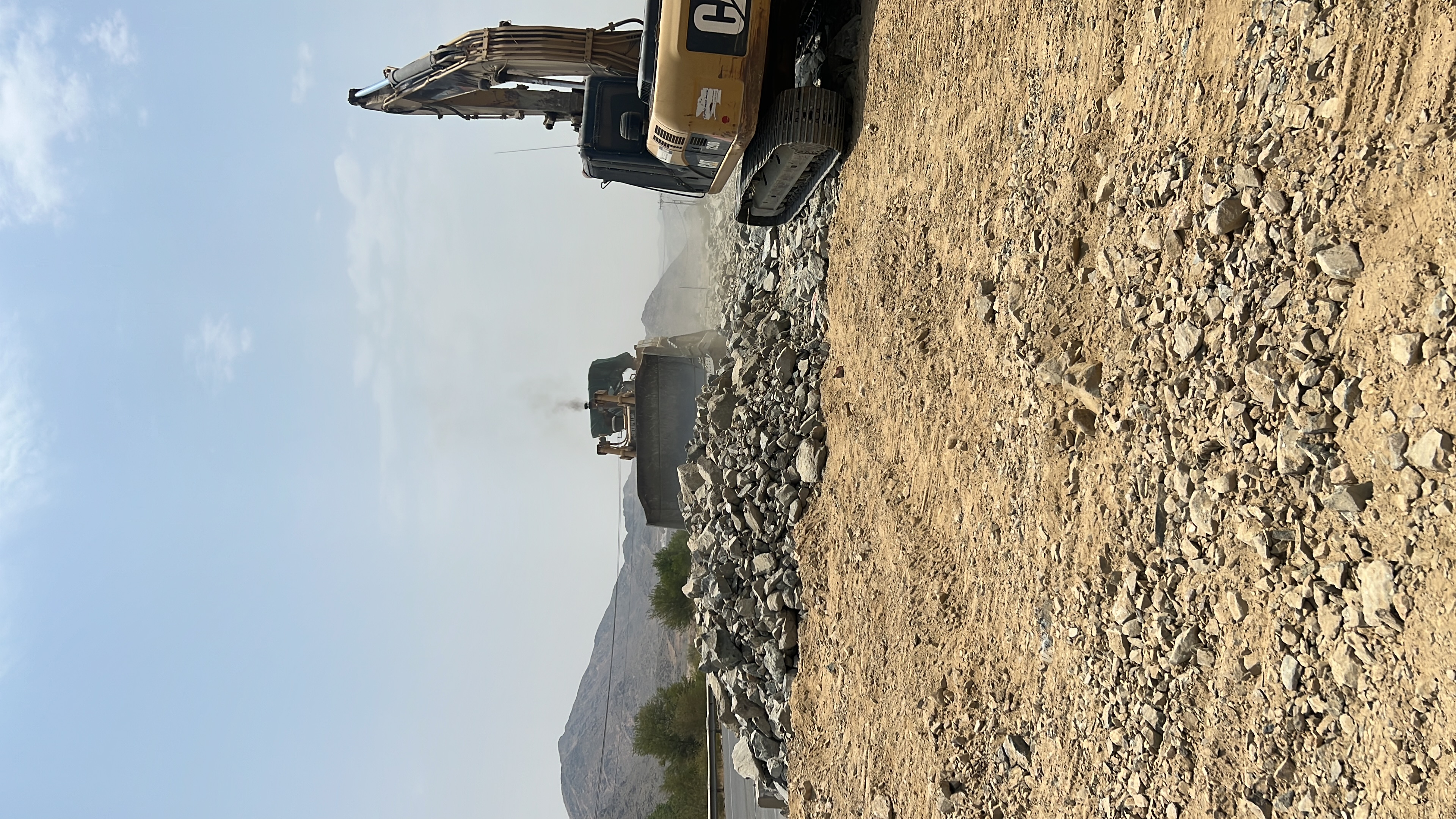 الطرق - أعمال القطع الصخري