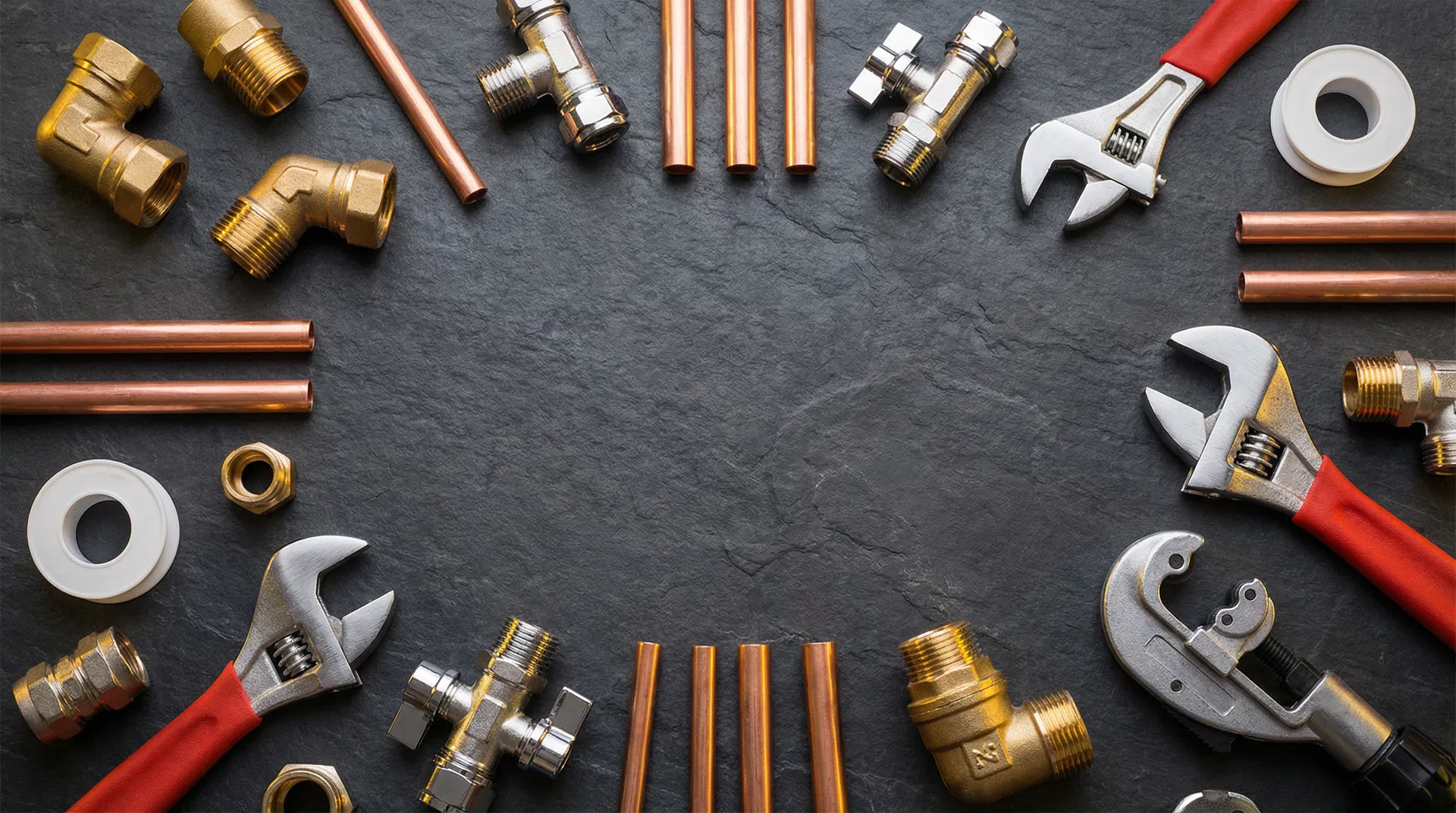 Plumbing tools and supplies