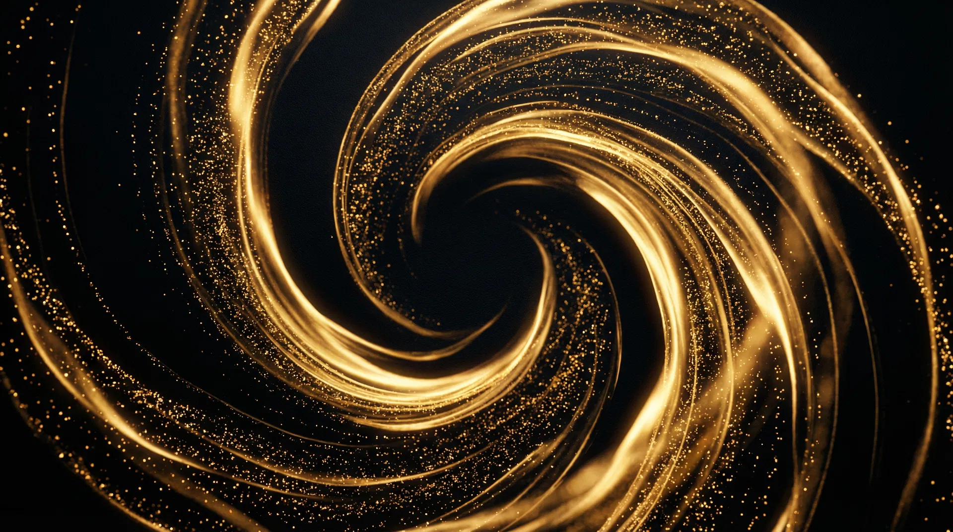 Abstract gold storm