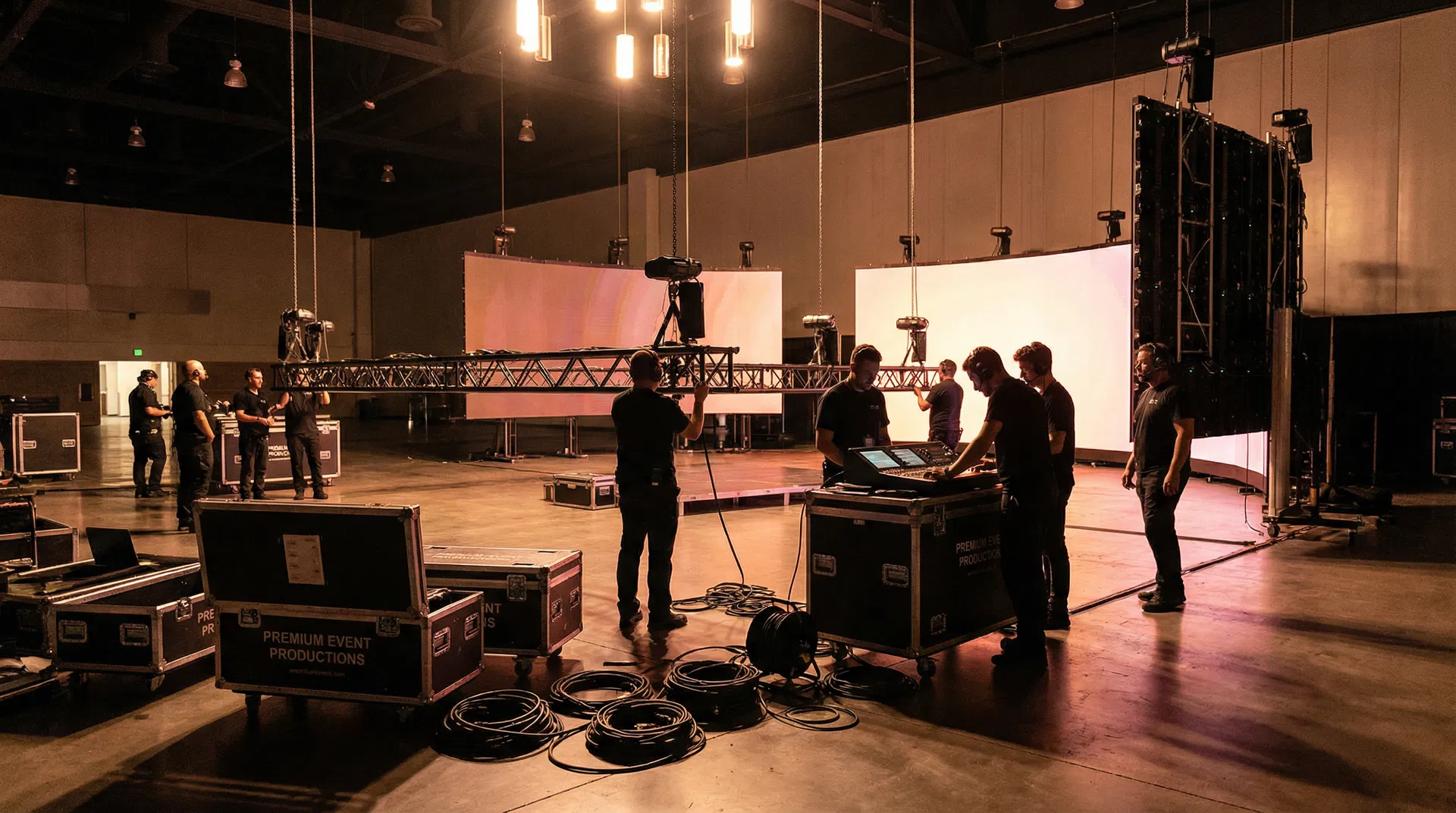 Mania 097 event production team at work