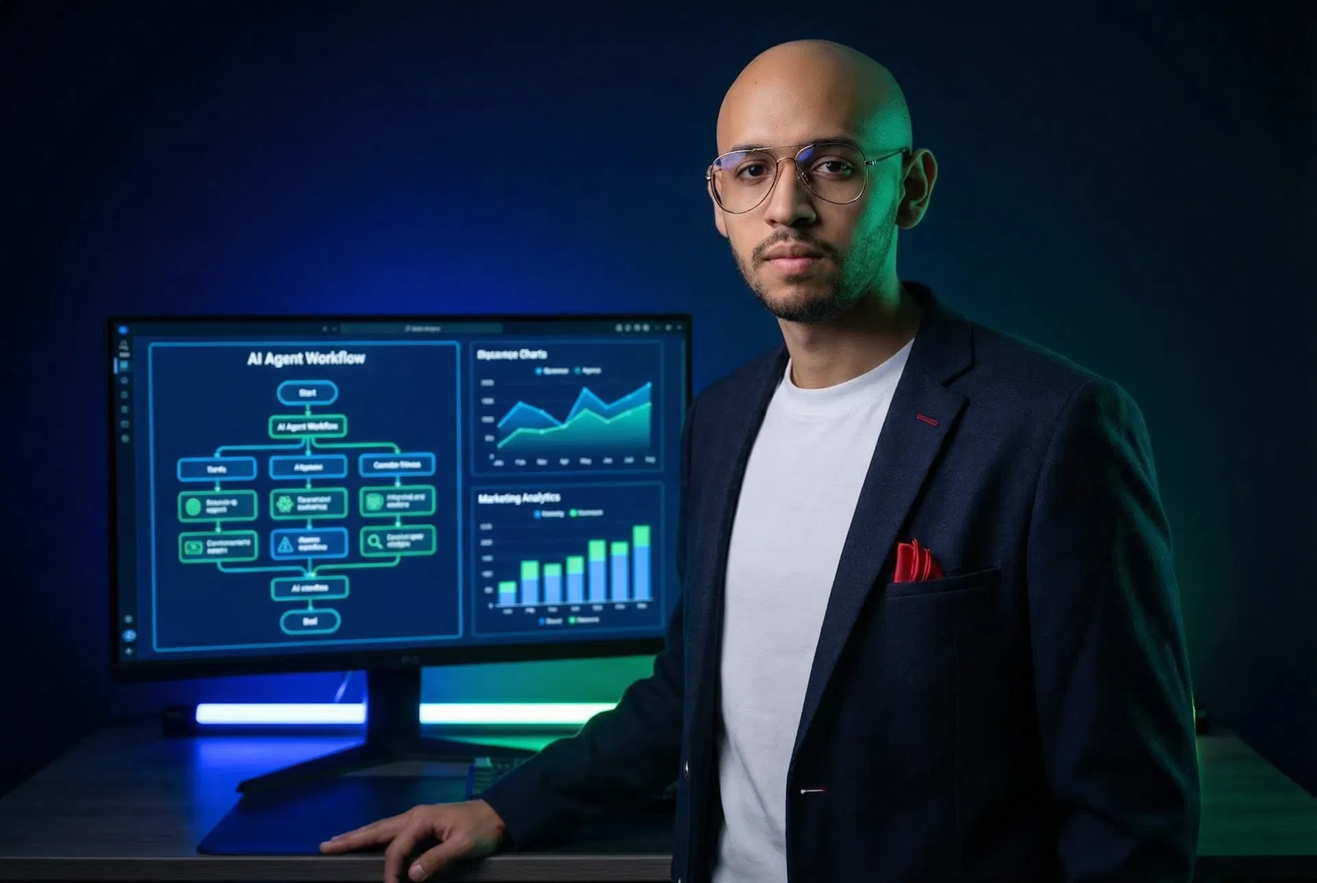 Stanley frente a dashboard de agentes