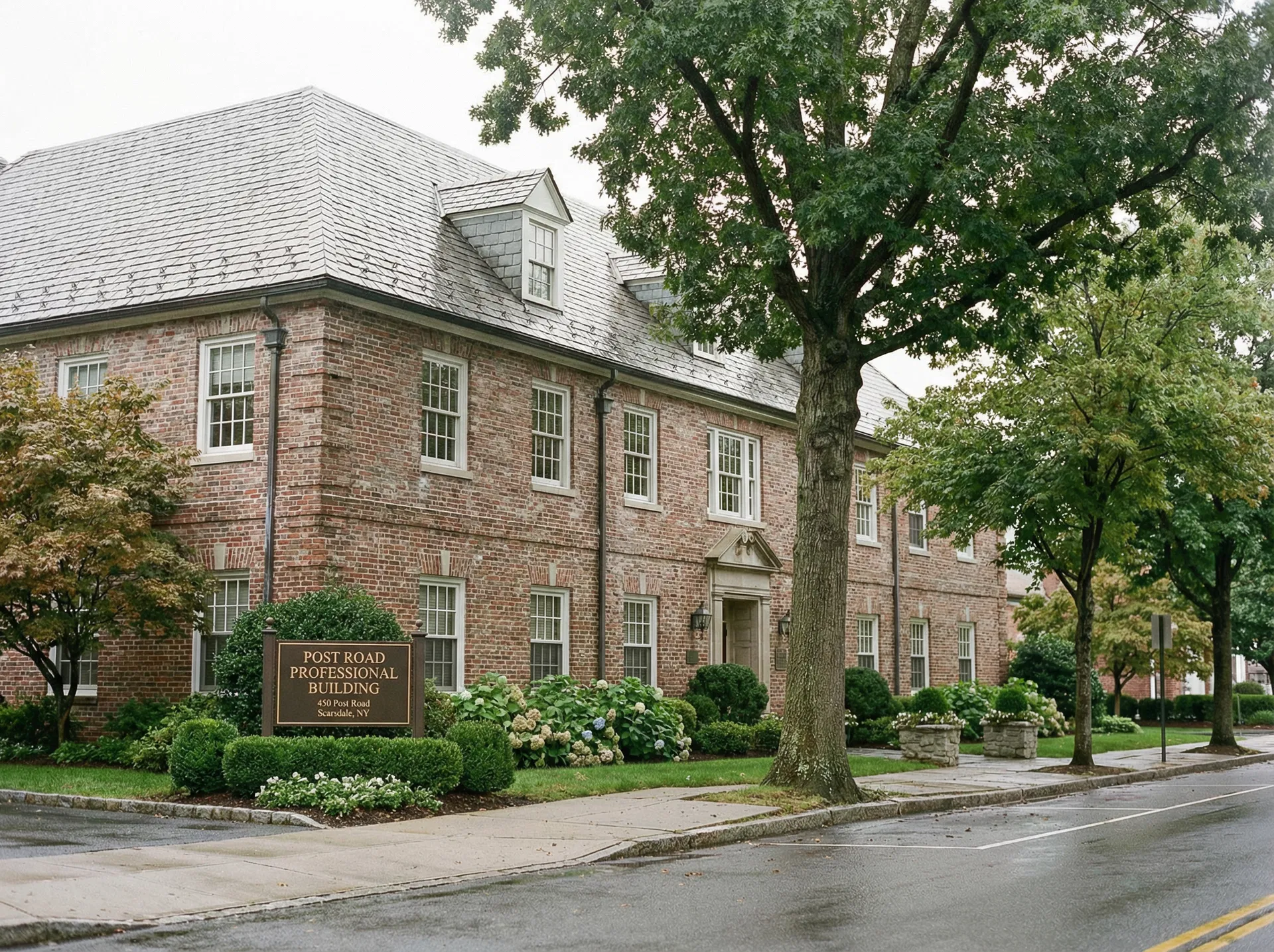 Frank F. Rocco CPA office on Post Road, Scarsdale NY