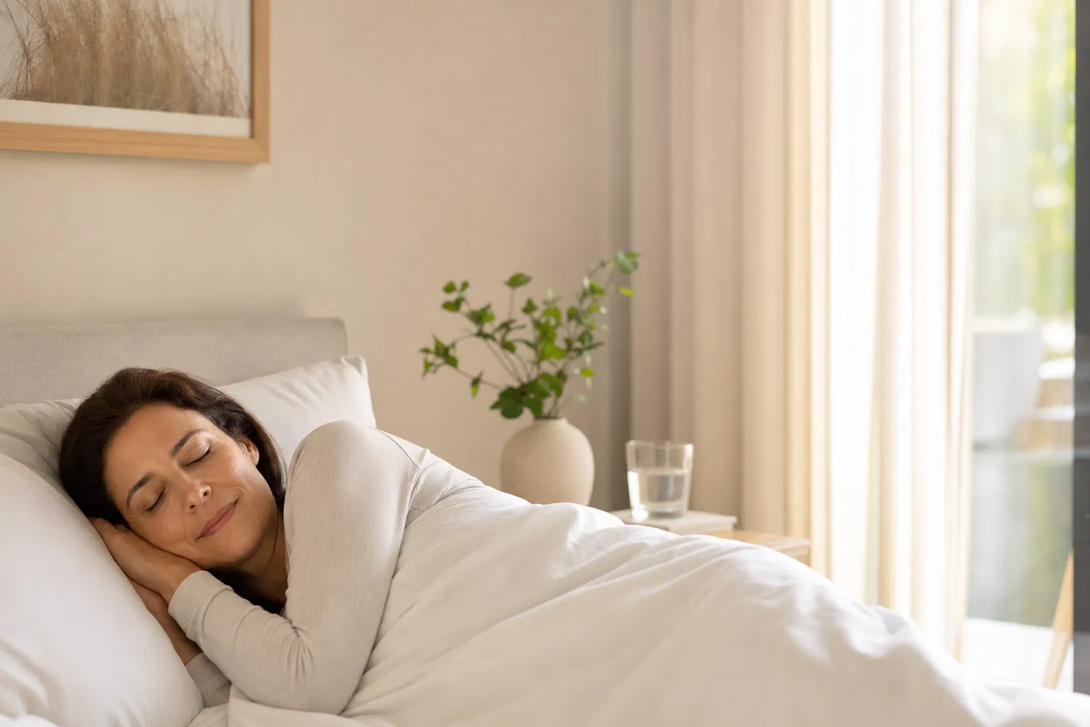 Woman sleeping peacefully