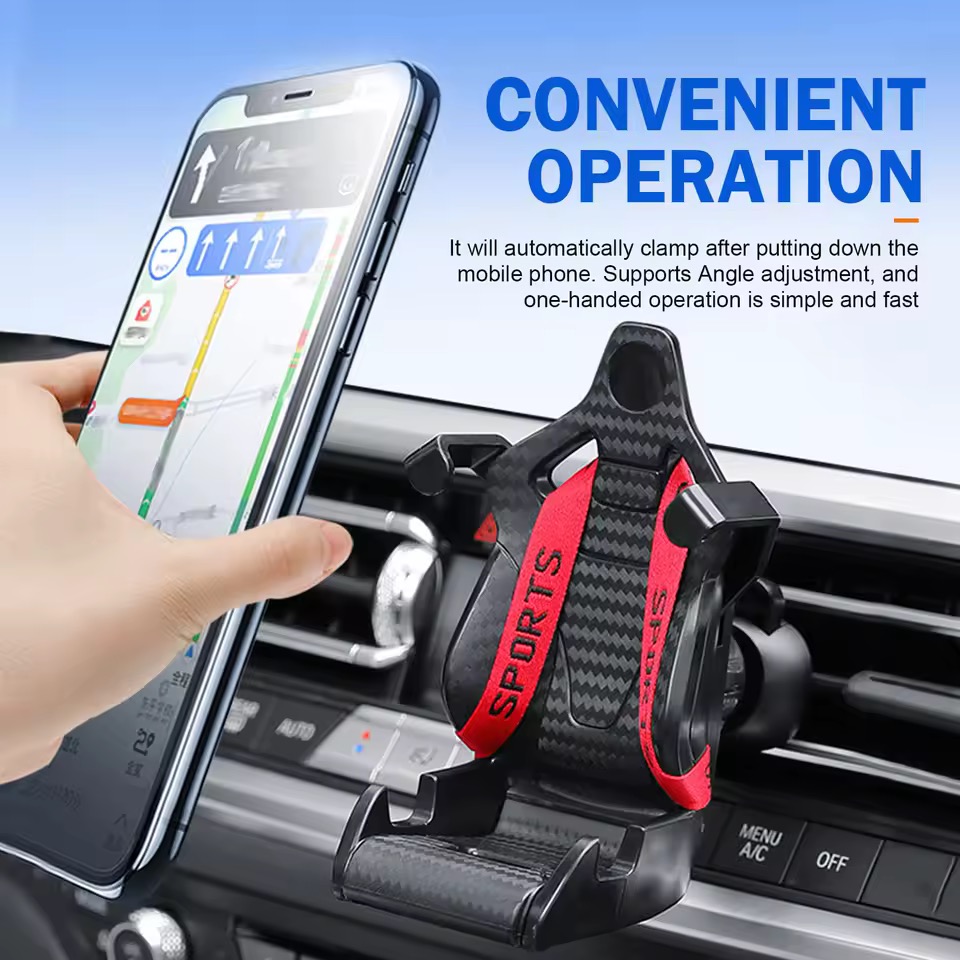 Racing Seat Phone Holder Air Vent