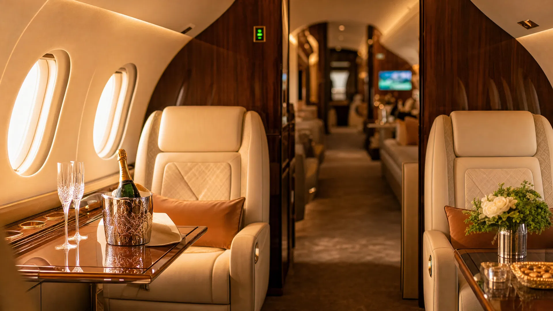 Falcon 7X cabin