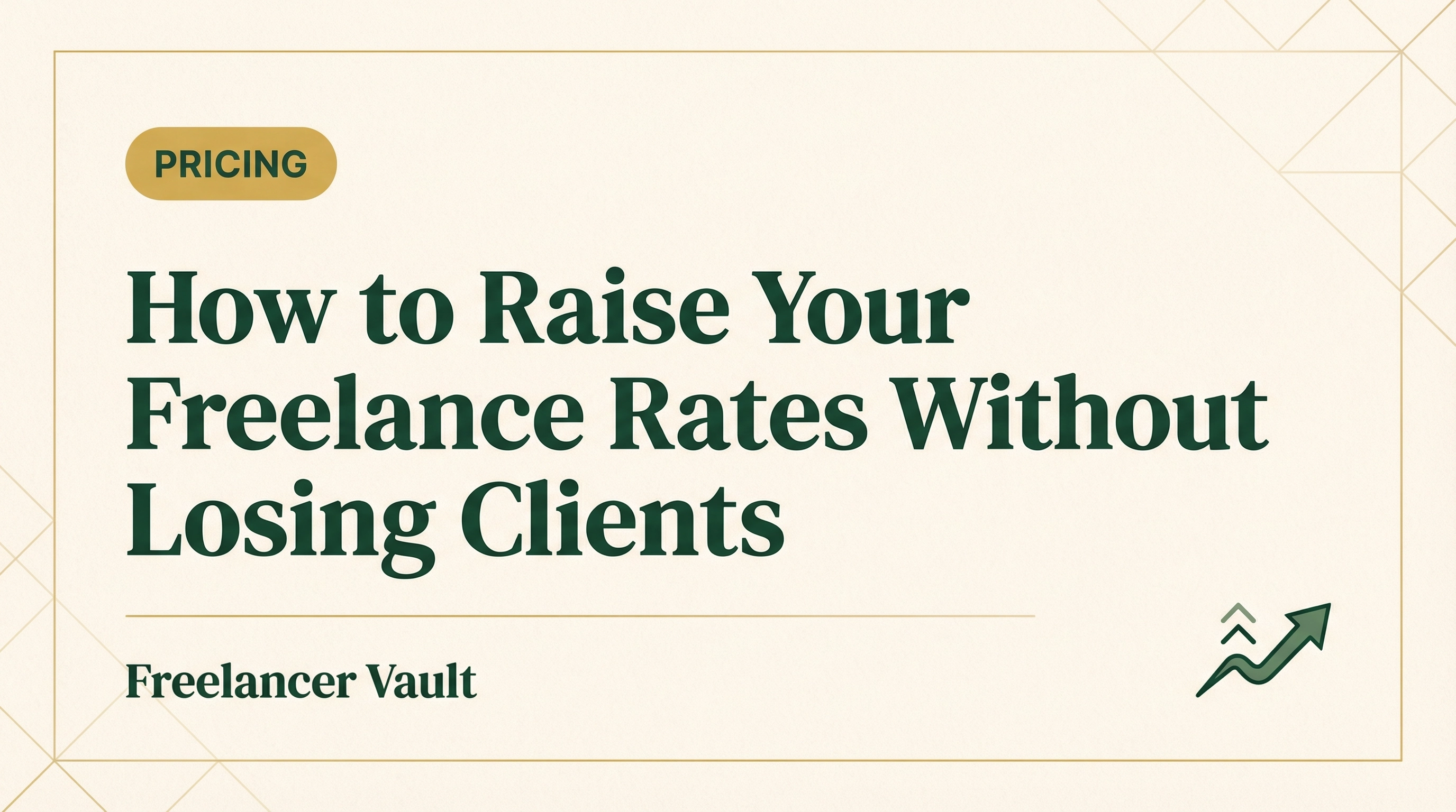 How to Raise Your Freelance Rates Without Losing Clients