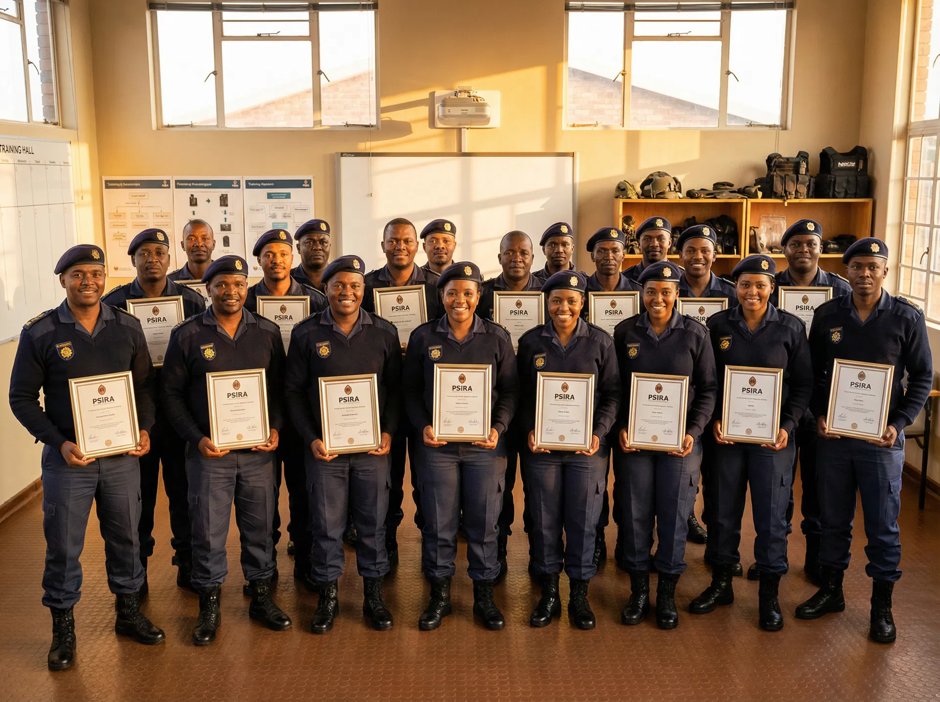 Wise Guy Academy graduates with PSIRA certificates