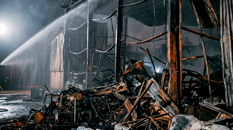 Explosão destrói fábrica de bolsas e mobiliza bombeiros em Uberlândia