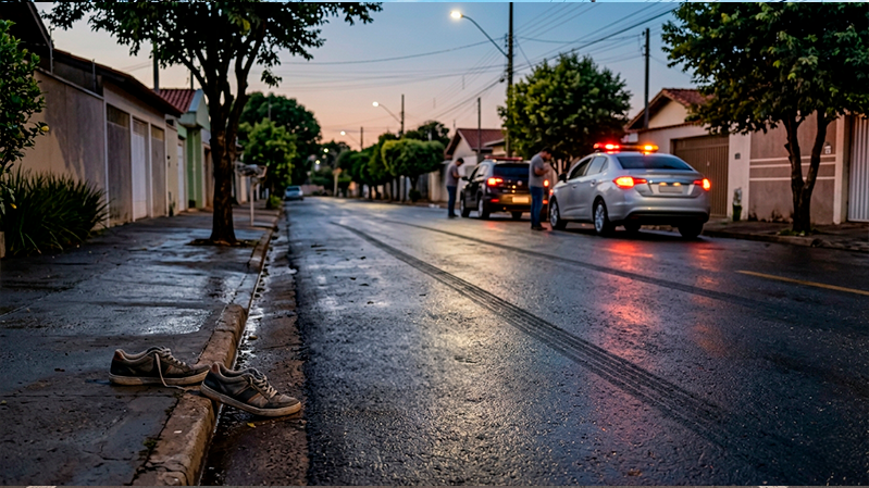 Atropelamento duplo termina com morte de pedestre no bairro Santa Rosa, em Uberlândia