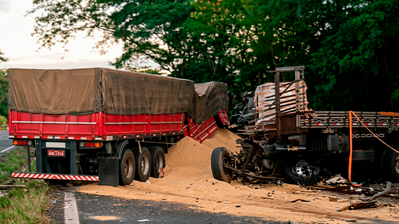 Sequência de acidentes com caminhões deixa três mortos na BR-153