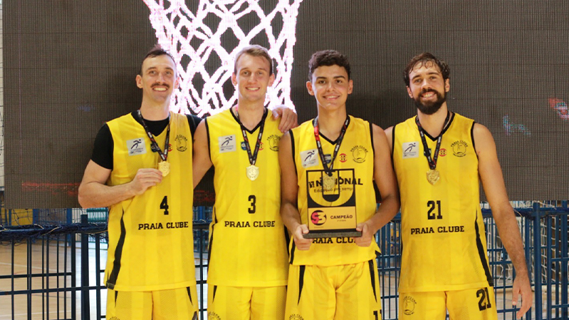 Praia Clube conquista bicampeonato seguido na Super Liga ANB 3x3