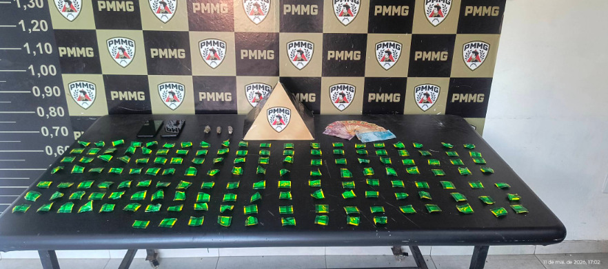 PM prende jovem por tráfico no Monte Hebron, em Uberlândia